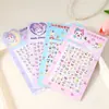 Pegatinas para Uñas 5D para Niños Pegatinas Luminosas de Arte de Uñas de Unicornio Portalápices de Papel de Dibujos Animados Pegatinas Luminosas Lindas Decoraciones para Dedos