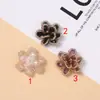 Nuevo color de flor de cristal doble flor de cristal con cuentas flor de cristal diy zapatos y sombreros decorativos flor de zapato flor de sombrero accesorios de ropa al por mayor