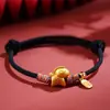 Pulsera de Dinero de la Suerte al por Mayor para Parejas 2026 Año del Caballo Zodiaco Pulsera de Hilo Rojo para Hombres y Mujeres