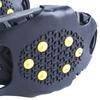Cliente de montaña externo antideslizante garra de hielo de goma cubierta de zapato antideslizante pesca en hielo caminata sobre hielo garra de hielo de 10 dientes antiestiramiento