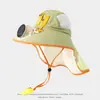 Sombrero Abanico Chal Hombres Mujeres Verano Protección Solar Sombrero Parasol Ala Ancha Malla Transpirable Sombrero de Sol Sombrero Infantil Abanico