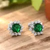 Pendientes Huajie Estilo Lujo Accesible Europeo y Americano Transfronterizos para Mujer, Joyería de Alto Nivel para Banquetes de Dama, Joyería Brillante de Moda y Exquisita