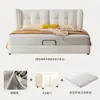 Estilo Creme Luz de Cama Luxo Ins Estilo Tecido Cama Cama de Casal Cama de Tecido Quarto Principal Cama Celebridade da Internet Moderna Simples Tecnologia Cama de Tecido