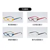 Gafas de Lectura Retro Ojo de Gato Marco Pequeño para Mujer, Modernas Bisagra de Resorte Gafas de Lectura Anti Luz Azul, Estilo Joven de Moda Venta al por Mayor
