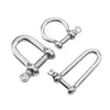 Grillete en D de Acero Inoxidable 304 Grillete en Forma de Arco Hebilla de Elevación Marina Anillo de Conexión para Cable de Acero M4-M38