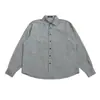 Camisa de Manga Larga a Rayas Verticales de Marca Trendy Retro Americana para Hombre Primavera 2026 Nueva Holgada Versátil Casual Camisa de Pareja