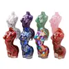Gota de Pegamento de Grava de Cristal Natural Transfronteriza Modelo de Torso Femenino Adornos Artesanías de Resina Adornos de Decoración para el Hogar