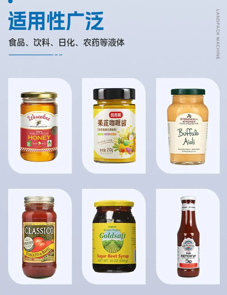 蜂蜜糖浆灌装线(4m输送线+16头翻转式洗瓶机+烘干炉道+U