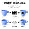 Canecas Empilháveis Famosas na Internet Personalizadas Cerâmica Fosca para Café com Padrão de Logo Copos de Lembrança Presente Transfronteiriço