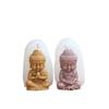 Molde de Silicona para Vela Estilo Buda Pequeño DIY Amitabha Elementos Chinos Adornos de Vela Hechos a Mano
