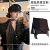 Bufanda Larga de Organza Rayada Estilo Old Money, Modelo Sencillo Nuevo 2026, Bufanda Larga de Seda Retro de Alta Gama para Mujer