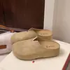 Medias Pantuflas Birkenstock de Suela Gruesa Estilo Retro para Mujer, Nuevo Modelo Primavera 2026, Mocasines Deslizables de Suela Suave Antideslizantes de Punta Cerrada