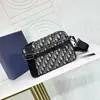 Nueva bolsa de mensajero para hombre con doble cremallera, bolso de hombro de lona vintage con bordado jacquard, bolso cruzado, bolsa de mensajero
