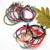 Nova Pulseira Milanês Ajustável de 3mm Pulseira de Cobre com Puxador Contas DIY Unissex Corda Vermelha Atacado
