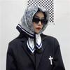 2025 Nuevo Estilo Cinturón de Bufanda de Seda Cuadrado Pequeño para Mujer Verano Estilo Coreano Ins Retro Pañuelo para la Cabeza de Flor de Anacardo Accesorios Versátiles