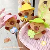 Auténtico Llavero de Peluche Capibara para Salir Colgante para Mochila Mejor Amigo Celebridad de Internet Capibara