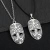 Serie de Cine y Televisión Europea y Americana Collares Transfronterizos de Joyería Máscara de Hombre Muerto Colgante Collar Cabeza Hierba Larga