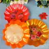 R423 plato de fruta de un yuan plato de encaje para snacks plato de plástico para dulces plato de fruta productos más vendidos de un yuan