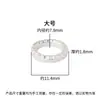 Accesorios de Plata S925 Anillo Cerrado Círculo de Plata Lisa Accesorios para Pulseras de Abalorios DIY Grandes Placa de Material para Cuentas Espaciadoras Pulsera Envuelta