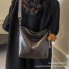 Bolso Textil de Cuero Suave Bolso Satchel para Mujer Estilo Occidental Elegante Simple Combinable Bolso Tote de Hombro de Gran Capacidad Bolso Cruzado para Mujer