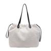 Bolsa de Mão da Moda Estilo Coreano Ins Versátil Bolsa de Ombro com Cordão Distinta Bolsa Tote para Estudante Universitário e Trajeto