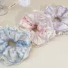Elástico de Cabelo de Pelúcia com Renda Estilo Fada, Prendedor de Cabelo Doce e Feminino, Acessório de Cabelo Suave Estilo Coreano, Versátil para o Dia a Dia