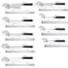 Juego Completo de Cuchillos para el Hogar de 9 Piezas Set de Cuchillos de Cocina de Acero Inoxidable Cuchillo para Rebanar Cuchillo para Pan Mango Negro Set de Cuchillos de Cocina