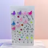 Borboleta de Desenho Animado Infantil com Adesivos de Diamante Adesivos para Rosto de Show Adesivos Autoadesivos Sem Cola Adereços de Maquiagem para Apresentação de Palco de Meninas