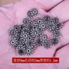 Accesorios DIY Plata de Xizang Separador Hecho a Mano Separador de Cuentas Sueltas Pulsera con Cuentas Joyería de Copo de Nieve Accesorios de Cuentas Separadoras Material