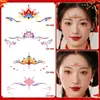 Pegatinas para la frente estilo chino de Año Nuevo 2026, Decoraciones tradicionales Hanfu, Maquillaje estilo antiguo, Patrones grandes para festivales y actuaciones de escenario de Año Nuevo