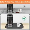 Alfombrilla de Silicona para Cafetera con Borde, Alfombrilla Multifuncional para Encimera de Cafetera, Adecuada para Accesorios de Bandeja, Silicona de Grado Alimenticio