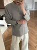 Camiseta de estilo otoñal para hombre, diseño de manga larga, versátil y única, corte holgado, simple, estilo nuevo, perfecta como capa base, moda americana de tendencia