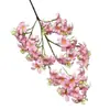 Cruz de Gran Altura Bordado Salvaje Hortensia Flor Artificial Decoración de Boda Plantas Verdes Artificiales Cedro Techo de Boda Guía de Camino Decoración Suave Flores Falsas