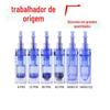 A1 microagulha elétrica microagulha agulha liga de titânio agulha de tatuagem instrumento de beleza para cílios grávidas agulha de microagulha de cristal de silício nano