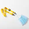 Suministro Directo de Fábrica Mascarilla de Poliéster para Transferencia de Calor Lanyard Pato Lindo Gato de Dibujos Animados Cerdo Anime con Imágenes y Muestras
