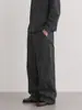 Pantalones casuales TRS Streetwear 26AW de lona lavada, color liso vintage, holgados, rectos, estilo leñador, para hombres y mujeres