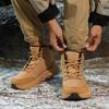 Botas de Neve Transfronteiriças para Homens e Mulheres, Inverno Quente Mais Veludo Espessado Cano Médio Sapatos de Algodão para Exterior, À Prova d'Água e Antiderrapante Tamanho Grande Botas de Algodão