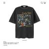Camiseta de Manga Corta de Algodón Puro Pesado de 250 g con Estampado de Personaje Retro Americano para Hombre y Mujer Verano Suelta Moderna Marca Transfronteriza Venta al por Mayor