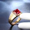 Anillo de titanio con gema para hombre, moderno y sencillo, joyería de anillo de comercio exterior transfronterizo