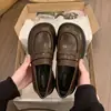 Zapatos de Cuero Retro Estilo Británico de Suela Gruesa para Mujer, Nuevos Mocasines Versátiles Primavera y Otoño 2026, Zapatos de Vestir Estilo Universitario