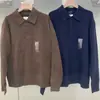 Camisa Polo de Punto para Hombre y Mujer, Suéter de Moda Casual, Nuevo Estilo Otoño Top Pulóver 487939