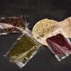 Sacos Stand-Up Transparentes para Alimentos, Sacos de Embalagem Auto-Selantes para Doces e Salgadinhos, Sacos Casuais para Selar Grãos, Sacos Selados à Prova de Umidade no Atacado