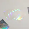 Película Protetora para Cartão Pequeno Polaroid 3 Polegadas Coração Laser Hisocute Filme Estrelado Transparente Anti-Risco Organizador