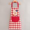 Delantal impermeable y a prueba de aceite para adultos, ropa de trabajo con dibujos animados para imprimir, ideal para cocina, hogar y catering.