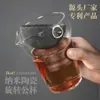Juego de Té No Poroso Taza con Filtro Colador de Té Giratorio Taza de Feria Recipiente de Vidrio para Vino Rejilla Filtro de Residuos de Té Posavasos Absorbente