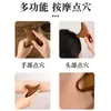 Palo Masajeador Triángulo de Sándalo para Acupuntos de Pies, Masajeador Terapéutico de Madera Maciza Natural para Pies, Gua Sha