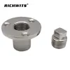 Zhibo metal RICHWITS aço inoxidável 316 bujão roscado redondo Bujão roscado de popa ferragens de iate