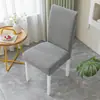 Nova Capa de Cadeira Universal Simples Doméstica Espessada para Cadeira de Mesa de Jantar Banco Capa Almofada Encosto Integrado Capa de Assento Elástica