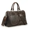 Bolsa de Viaje Retro Color Cambiante "Ángel Negro", Cuero de Flor Completa, Gran Capacidad, Estilo Bandolera y Bolso de Mano, Unisex, Bolsa de Gimnasio