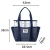 Bolsa de malla para natación, bolsa de playa de gran capacidad, bolsa de malla para baño para guardar artículos de tocador, trajes de baño, para viajes, natación, fitness
